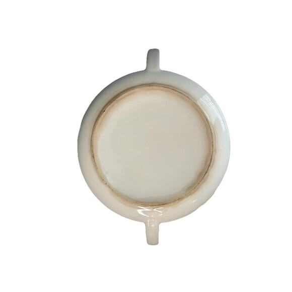 Vintage Royal Currier & Ives Blue White Ironstone Covered Casserole Dish Handles - Picture 4 of 14